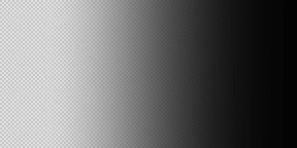 Abstract transparent gradient banner with smooth black fade effect. Minimal.. Stock Illustration