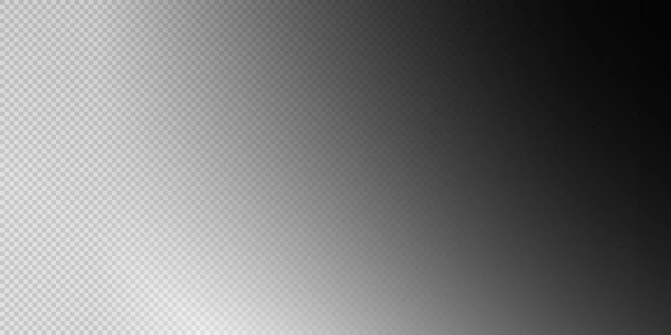 Abstract transparent gradient banner with smooth black fade effect. Minimal.. Stock Illustration