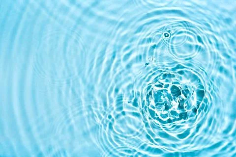 Abstract transparent liquid background with concentric circles and ripples. Spa Stock-Fotos