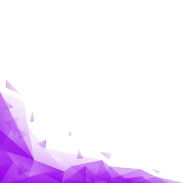 Abstract Transparent Polygon Corner Frame Background with Violet and Magent.. Illustrazione stock