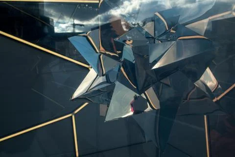 Abstract transparent reflection background Foto stock