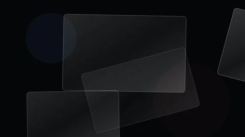 Abstract Transparent Shapes on Dark Background Stock Footage 340438865