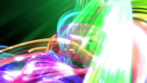 Abstract transparent tapes in motion as seamless creative background. Colorful Stock Footage 111429050