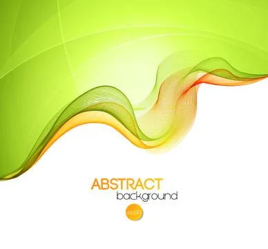 Abstract transparent wave background Stock Illustration