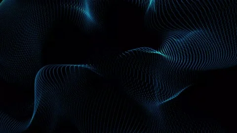 Abstract Trapcode Form digital particle wave and soft fractal motion backgr.. Stockbeeldmateriaal 237430350