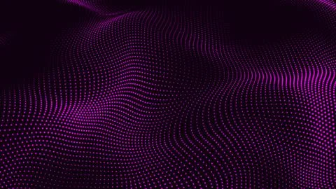 Abstract Trapcode Form digital particle wave. Animation cyber or technology.. Illustration