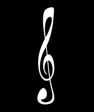 Abstract Treble Clef Stock Illustration