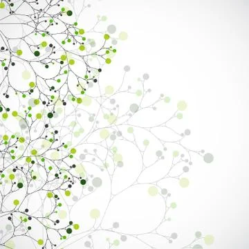 Abstract tree background. Ecology Theme Stock Illustration