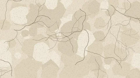 Abstract tree branch pattern with delicate line art on neutral textured bac.. Stock Illustration