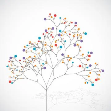 Abstract tree. Ecology background Stock Illustration