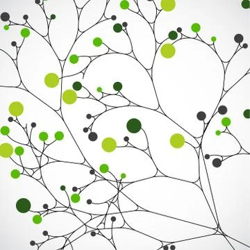 Abstract tree. Ecology background Stock Illustration