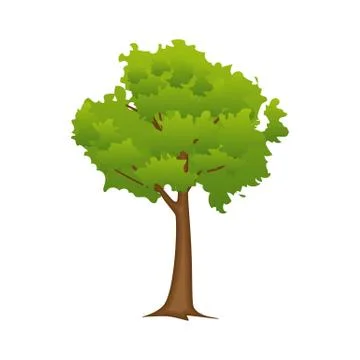 Abstract tree in flat style Stock-Illustration