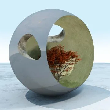 Abstract Tree Globe 스톡 일러스트