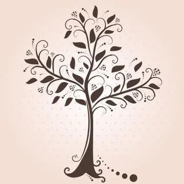 Abstract tree Illustrazione stock