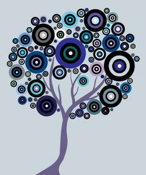 Abstract tree Illustrazione stock