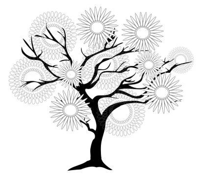 Abstract Tree Stock Illustration