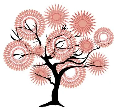 Abstract Tree Illustrazione stock