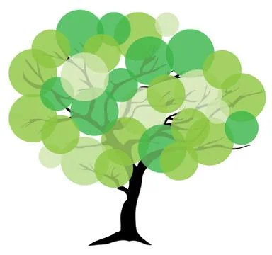 Abstract Tree Stock Illustration