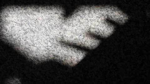 Abstract tree leaf shadows reflected on granite floor wall Stock Footage 126053464