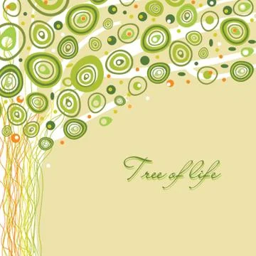 Abstract tree of life. Vector illustration in soft colors Stock-Illustration