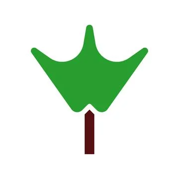 Abstract tree logo. Concept of nature, growth, and environment. Stock Illustration