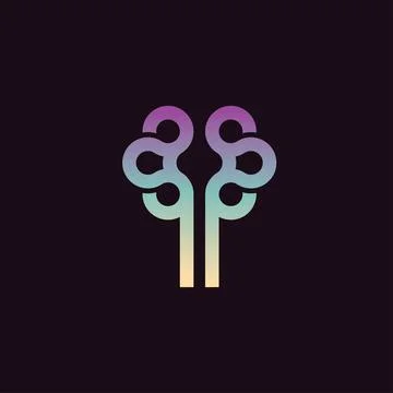 Abstract tree logo design inspiration vector template	 Stock Illustration