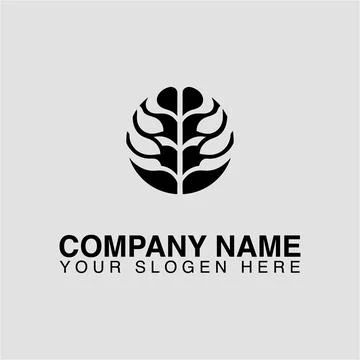 Abstract tree logo design vector template for company brand identity and nature Stock Illustration