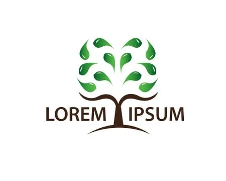 Abstract tree logo Stock Illustration