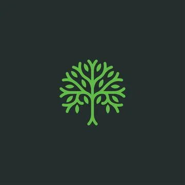 Abstract tree logo Stock Illustration