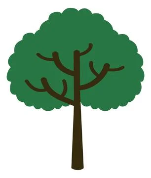 Abstract Tree logo illustration. Stock Illustration