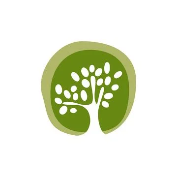 Abstract Tree Logo Template Illustration Design Stock Illustration