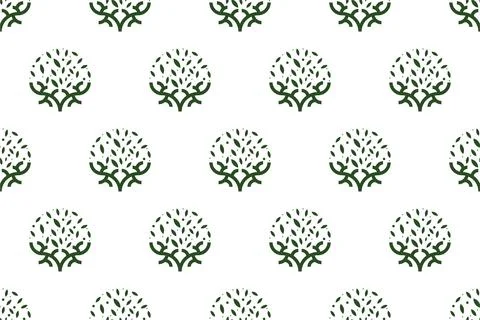 Abstract tree seamless pattern background Stock Illustration