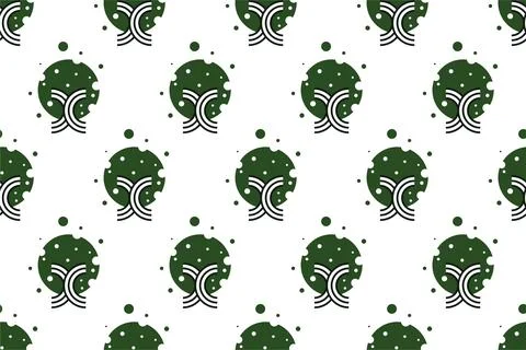 Abstract tree seamless pattern background Stock Illustration