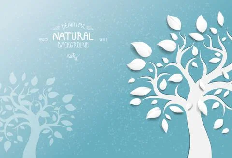 Abstract trees background Stock Illustration