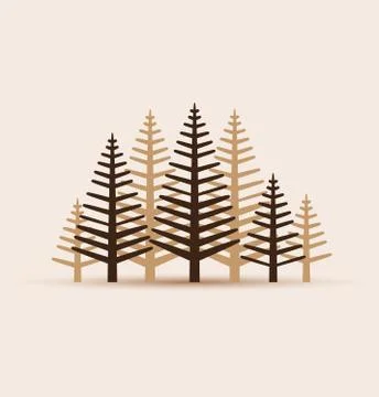 Abstract trees Stock Illustration