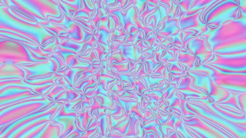 Abstract trendy 4k foil background. Seamless loop motion graphic holographic Stock Footage 152984256