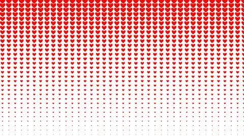 Abstract trendy concept vector red hearted comics pop art style blank layout Stock Illustration