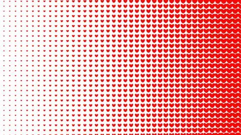 Abstract trendy concept vector red hearted comics pop art style blank layout Stock Illustration