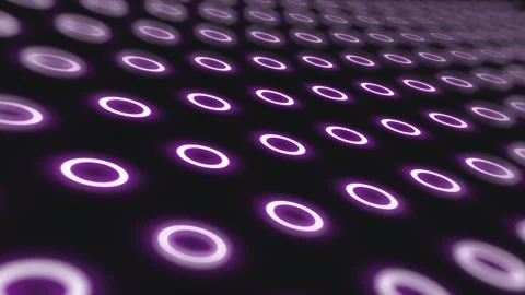 Abstract trendy dark background with moving neon rings. business background Stock Footage 243567492