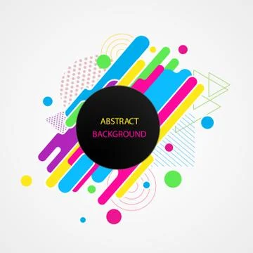 Abstract trendy geometric background. Stock Illustration