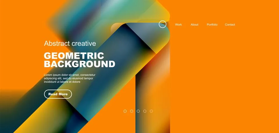 Abstract trendy geometric patterns poster with fluid color triangles and other Stock Illustration
