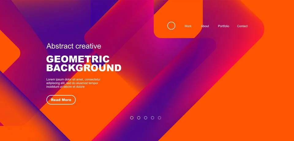 Abstract trendy geometric patterns poster with fluid color triangles and other Stock Illustration