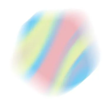 Abstract trendy grainy gradient shape. Neon unicorn blob isolated on white Stock Illustration