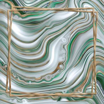 Abstract trendy green background template Stock Illustration