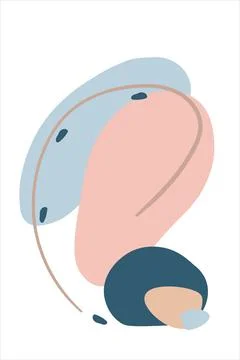 Abstract trendy minimalistic background. Vector design template for social me Stock Illustration