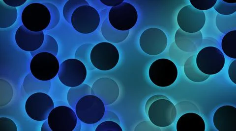 Abstract Trendy multicolored circles with glowing light effect. Stock Illustration