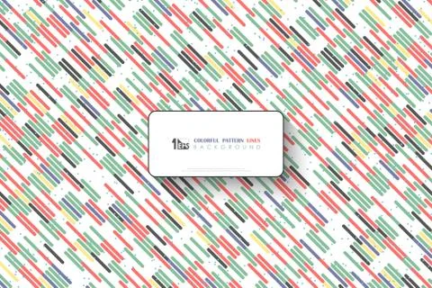 Abstract trendy parallel lines pattern design of minimal artwork decorative Stock Illustration