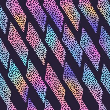 Abstract trendy pattern with color doodle shapes 库存插图