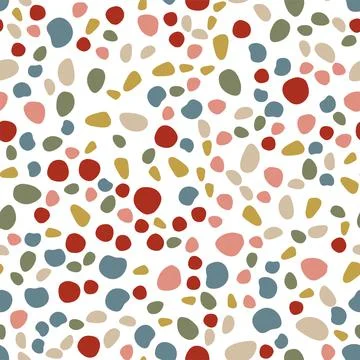 Abstract trendy seamless patterns set with hand drawn colorful shapes Иллюстрация