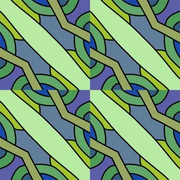 Abstract trendy seamless patterns set with hand drawn doodle shapes Stock Illustration